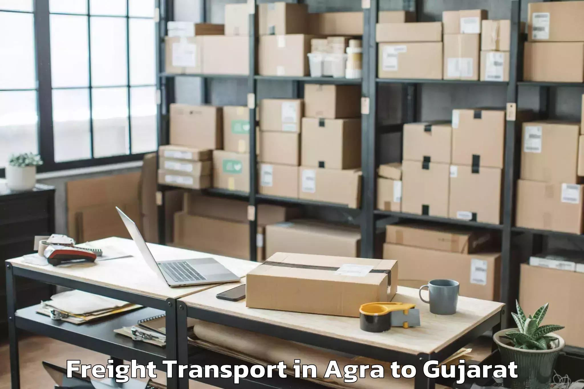 Quality Agra to Rudra Mata Airport Bhj Freight Transport